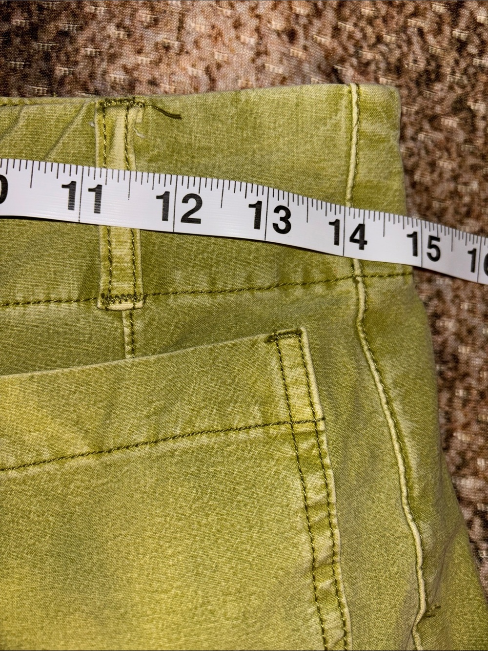 Pilcro The Skipper Olive Green Jeans Size 27 EUC - Picture 12 of 14